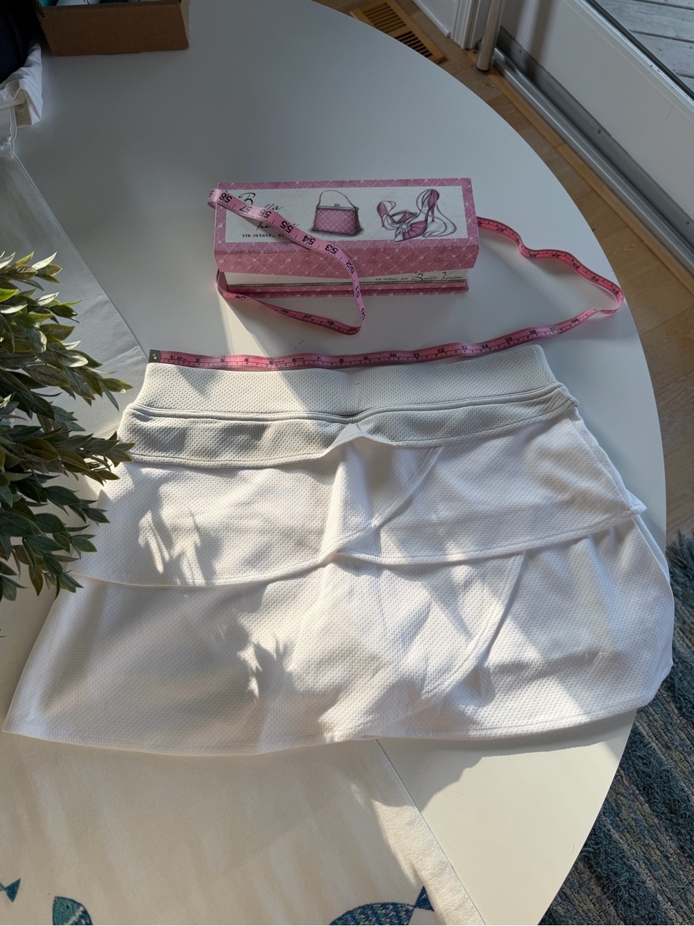 White Layered Tennis Skirt